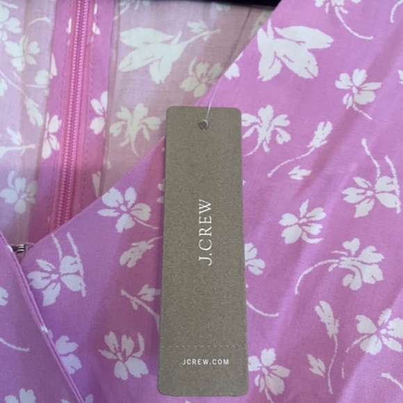 J.Crew Lavender Floral Ruffled Dress, Size 8. NWT. - Picture 6 of 9